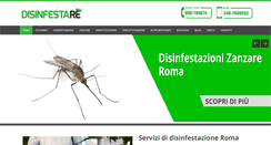 Desktop Screenshot of disinfestazioniroma.it